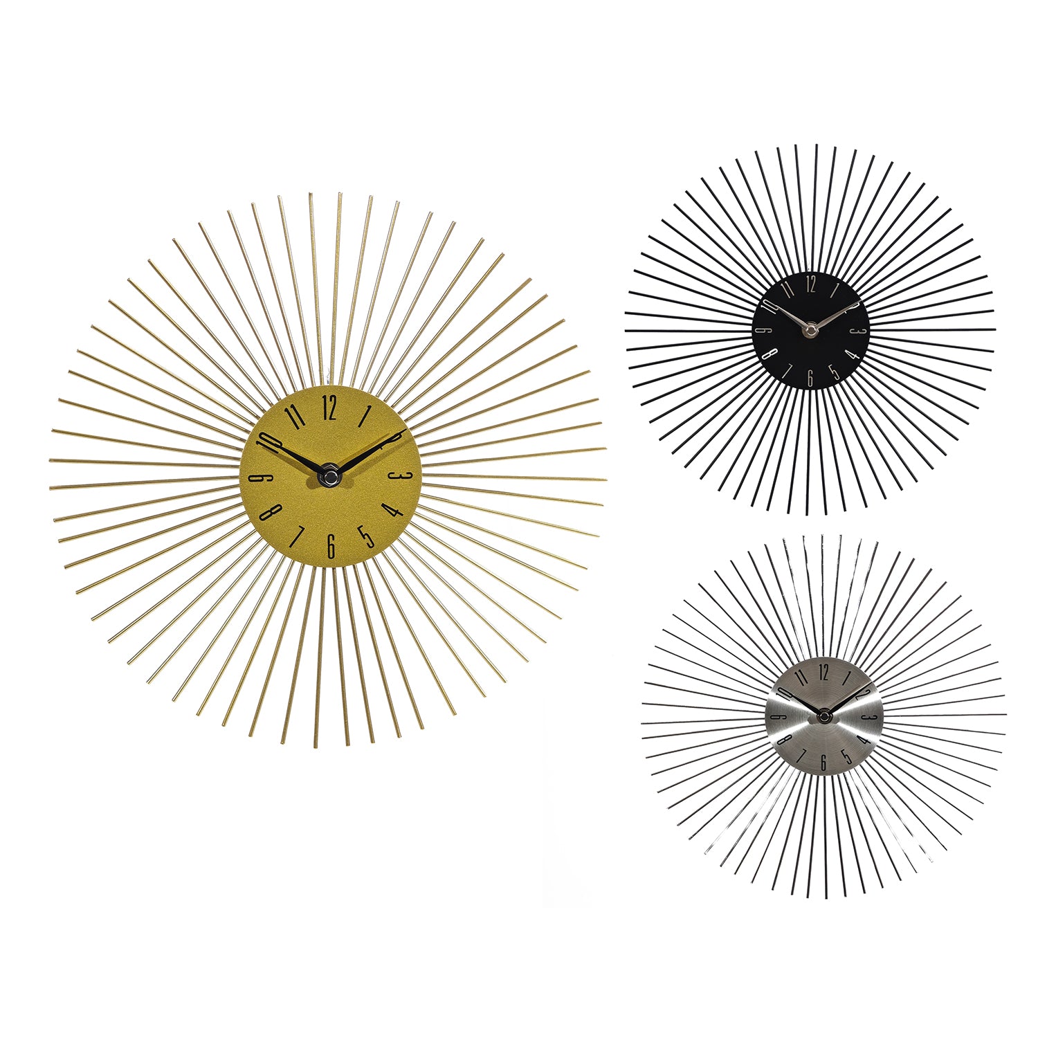 DICTROLUX - Orologio da parete Design Raggi diametro 30 cm